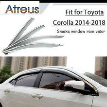 Atreus 1 Набор ABS для 2018 2017 2016-2014 Toyota Corolla E170 аксессуары Автомобильные вентиляционные солнечные дефлекторы защита от дыма окно дождевой козырек 2024 - купить недорого