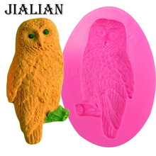 Free shipping owl soap mould chocolate Party cake decorating tools DIY baking fondant silicone mold T0393 2024 - buy cheap