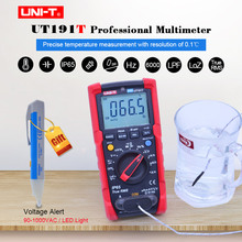 Ture RMS Professional Multimeter UNIT UT191T DC AC Volt Ampere Ohm Capacitance Temperature Duty cycle meter ACV LPF/LoZ ACV/IP65 2024 - buy cheap