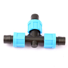 5pcs 16 PE Pipe Tee Connector Drip Irrigation System Lock Nut Equal Tee Greenhouse 16mm Irrigation Drip Tape Connectors 2024 - buy cheap