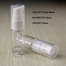 15ml PET  Lotion Pump Spray Bottle Plastic  Bottle Cosmetic Packaging Emulsion Container With White Spray Lid 50PCS 2024 - buy cheap