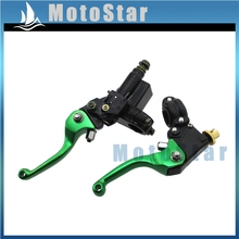 Green Front Hydraulic Brake Master Cylinder Clutch Lever For Pit Dirt Bike Kayo Stomp Piranha DHZ GPX 2024 - buy cheap