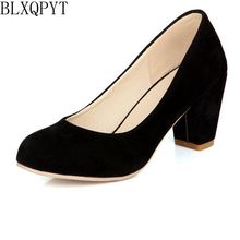 Hot Sale Zapatos Mujer Tacon Big Size 31-47 3 Colour New Spring Autumn Pumps Women Shoes High Heels  Round Toe Party 222-6 2024 - buy cheap