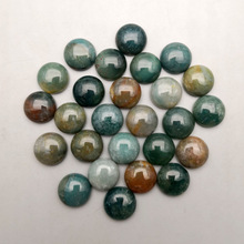 good quality 50Pcs/lot India onyx natural stone round 12mm cabochon bead for jewelry fashion Ring Necklace Earrings accessories 2024 - buy cheap