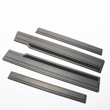 4PCS Black SUS304 Stainless Steel Door Sill Scuff Plates Trim Car Styling Accessories For HONDA FREED GB5/6/7/8 2016-2018 2024 - buy cheap