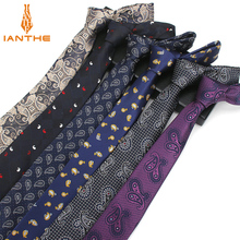 Men ties necktie Men's vestidos business wedding tie Male Dress legame gift gravata Vintage Paisley Jacquard WOVEN 6cm neckties 2024 - buy cheap