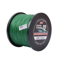 INFOF 500M 4 strands Japan Multifilament 100% PE supper strong Braided Fishing Line 10 LB to 100LB 2024 - buy cheap