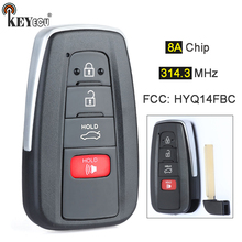 KEYECU 314.3MHz 8A Chip HYQ14FBC Replacement Smart 3+1 4 Button Proximity Remote Car Key Fob for Toyota Camry 2018 2024 - buy cheap