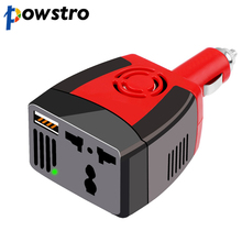 Powstro-inversor de potência 150w usb para carro, conversor de onda senoidal modificada com saída usb 5v dc para ac 220v 2024 - compre barato