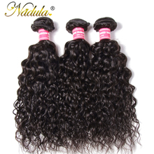 Nadula Hair 3 Bundles Malaysian Water Wave Hair 3piece/Lot 100% Human Hair Weaves Natural Black Color Remy Hair Extensions 2024 - buy cheap