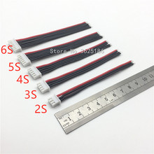 5Pcs / a lot 100mm 2s 3s 4s 5s 6s LiPo Battery Balance Charger Plug Line/Wire/Connector 22AWG 10cm JST-XH Balancer cable 2024 - buy cheap