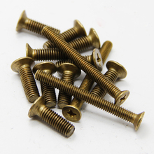 1pcs M10 brass mechanical screw cross furniture woodworking screws material bolt bolts 35mm-50mm length 2024 - buy cheap