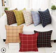 Plaid sofa hug pillowcase Living room home bedroom bedside pillowcase square large pillowcase 2024 - buy cheap