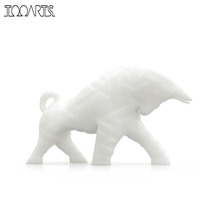Tooarts bull escultura 3d impresso touro escultura animal mesa estátua interior decoração para casa artesanato coleção de arte decorativa 2024 - compre barato