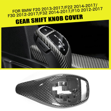 Dry carbon Fiber Gear Shift Knob Cover For BMW 1 2 3 4 5 Series F20 F22 F30 F32 F10 2012-2017 2024 - buy cheap