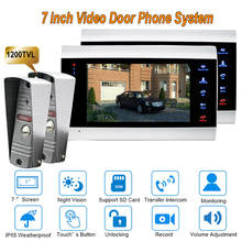 New 7 inch 1200TVL Video Door Phone Doorbell  Intercom system With  IP65 Camera DoorPhone 2V2 2024 - buy cheap