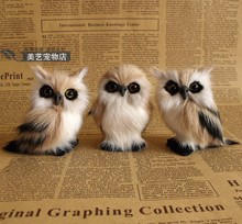 3 pieces a lot cute simulation owl toys lifelike small owl dolls about 7cm 2024 - buy cheap