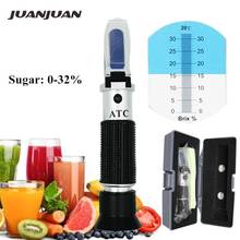 Hand held 0-32% brix Refractometer ATC tester meter Sugar tools for Fruit Vegetables with retail box  30% 2024 - buy cheap