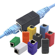 RJ45 Женский сетевой Ethernet разветвитель Разъем LAN соединительная головка RJ45 адаптер Муфта # N 2024 - купить недорого