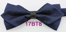 2015 YIBEI Coachella Ties Adjustable Navy Butterflys Adults Solid Color Bowtie Diamond Leather Picker Tuxedo Bow Ties Pre-Tied 2024 - buy cheap