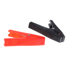 2 Pcs/lot  Red/Black Plastic Electrical Clip Clamp  90mm Length Fully 100A Insulated Car Battery Crocodile Alligator Clip 2024 - buy cheap