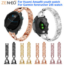 Metal Watchband for Garmin forerunner 245 women's bracelet For Samsung Galaxy watch 42mm/Gear S2/gear sport Watches straps bands 2024 - buy cheap