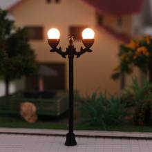 10 pieces Lamppost Lamps Street Lights HO Scale 6cm 6V for Model Railway New LFT03 model outdoor light bulbs model building kit 2024 - buy cheap
