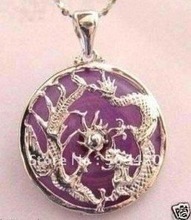COLLAR COLGANTE Fénix de Dragón de jade violeta, envío gratis 2024 - compra barato