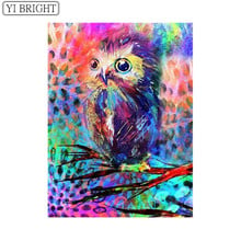 Diamond Embroidery Cross Stitch Owl Diamond Painting Resin Drill Crystal Diamond Mosaic Full Square Handmade XY1 2024 - buy cheap