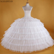 Vestido de boda de 7 enagua con aros, accesorios para boda, bola, crinolina de tul 2024 - compra barato