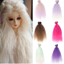 20PCS/LOT Wholesale 15CM DIY Handmade Dolls Accessories Curly Hair Dolls Wigs 2024 - buy cheap