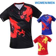 Новинка 2019, китайские рубашки для настольного тенниса для мужчин и женщин, спортивная одежда для настольного тенниса, футболки для пинг-понга, спортивные рубашки 2024 - купить недорого