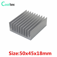 Disipador de calor de aluminio, radiador para Chip electrónico VGA RAM LED IC, refrigeración, 50x45x18mm, 5 uds./lote 2024 - compra barato