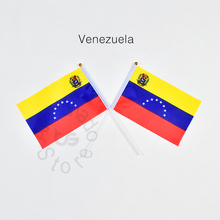 Флаги Венесуэла 14*21 см, 10 шт., баннер, ручной машущий флаг, Национальный флаг для встреч, парадов вечерние, подвесные, украшения 2024 - купить недорого