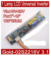 Inversor CCFL LCD universal, 5 uds., Gold-02S2216V, 3,1, 2 lámparas, para 2 paneles lcd CCFL 2024 - compra barato