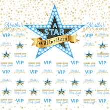 custom Gold Star VIP Baby Shower backdrops  High quality Computer print party photography studio background 2024 - buy cheap