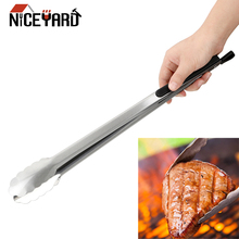 NICEYARD-Pinzas de acero inoxidable para barbacoa, utensilios de cocina multifunción para comida, ensalada y parrilla 2024 - compra barato