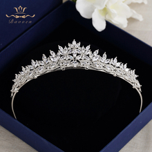 Top Quality Brides Royal Sparkling Zircon Tiaras Crown Hairbands Headpieces Gifts For Bridal Wedding Hair Accessories 2024 - buy cheap