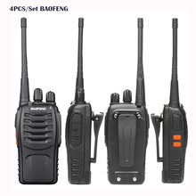 4 pçs walkie talkie handy baofeng BF-888S intercomunicador presunto rádio bidirecional baofeng bf 888s para rádio cb ht 2 vias rádio 2024 - compre barato