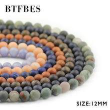 Btfbes-pulseiras soltas 8mm, braceletes de pedra natural fosca, opala, ouro e arenito, corvinal, bijuteria 2024 - compre barato