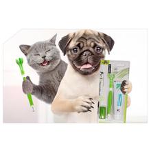 Juego de pasta de dientes para mascotas, higiene bucal para gatos y perros, herramientas dentales de limpieza para los dientes, cuidado de los dedos 2024 - compra barato