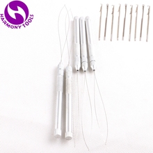 20 Sets Aluminum Handle Multifunction Micro Rings Bead Loop Threader Hook Needles Used For Install I tip Hair Extensions 2024 - buy cheap