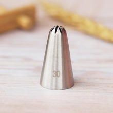 #30 Cream Icing Nozzle Piping Tip Stainless Steel Cake Decorating Tips Icing Piping Pastry Tip Tools Bakeware Small Size 2024 - buy cheap