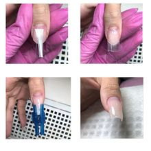 Uñas de fibra de vidrio para extensiones de uñas Uñas acrílicas puntas de fibra paquete de 10 Uds 2024 - compra barato