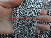 Lot 50meter wholesale 4.5mm NK figaro Link Chain Stainless Steel  Jewelry Marking Finding Chain DIY Necklace bracelet 2024 - buy cheap