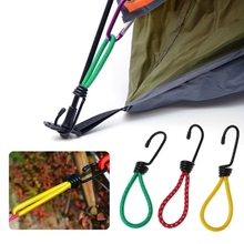 OOTDTY эластичная веревочная Пряжка, крючок для палатки, застежка для шнура, фиксирующая лента, товары для кемпинга на открытом воздухе, веревочная пряжка 2024 - купить недорого