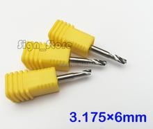 5pcs/ Lot AA Grade Single Flute Blade Aluminium Cu Cutting CNC Router Bits 1/8 inch 3.175 X 6mm 2024 - buy cheap