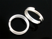 DoreenBeads 800 шт серебряные двойные петли Открытые Кольца 6 мм диаметр. Результаты (B04156), иу 2024 - купить недорого
