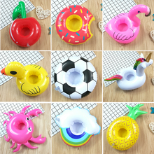 Hot sale Inflatable Drink Cup Holders Mini Flamingo Unicorn Wedding Birthday Party Supply Swimming Pool Toys DS19 2024 - buy cheap