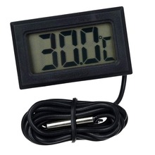 Mini termômetro digital para carro, higrômetro, instrumento medidor de temperatura e umidade em ambientes internos e externos, 1 peça 2024 - compre barato